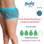 Boybrief Style Mid-rise Period Pants-Organic Cotton-Prints