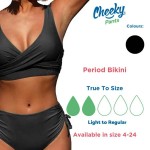 Period Bikini - Wrap Top & Ruched High Waist Pants