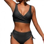 Period Bikini - Wrap Top & Ruched High Waist Pants