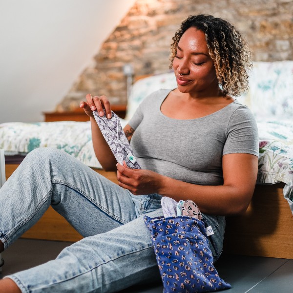 Use night-time period protection such as bamboo reusable pads